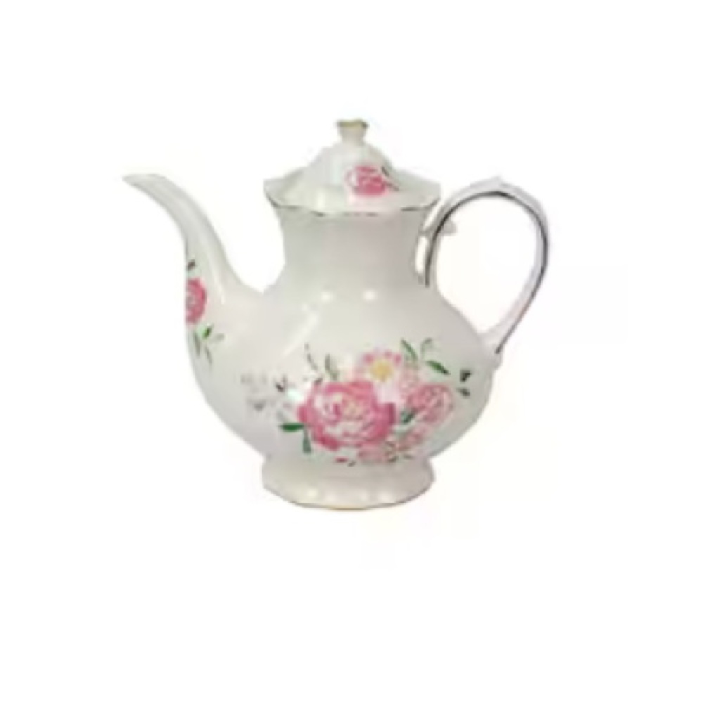 Michaels Floral Ceramic Teapot